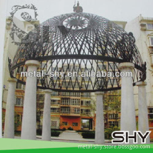 Ornamental Iron garden metal round gazebo 14'
